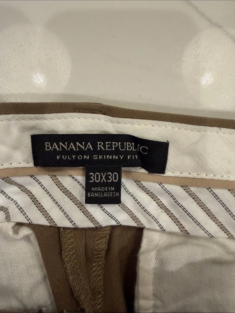 Banana Republic Men's Tan Chino Pants